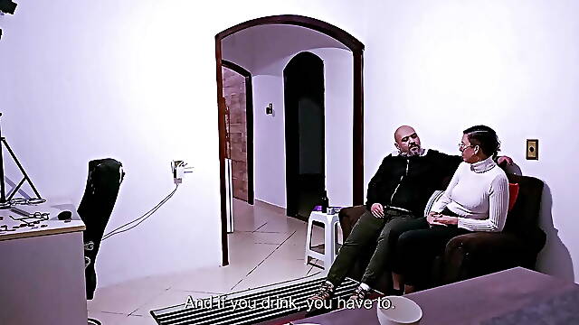 In debt she had sex with the owner of the house to pay the rent