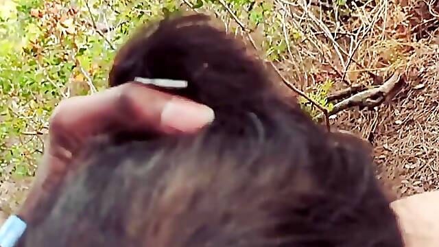 Hot Cheating Wife BBC Blowjob Outdoors on Vacation (WITH SOUND)