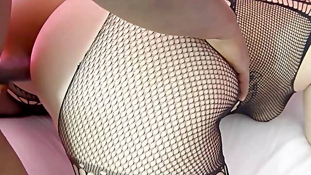 PAWG Latina Loulou Bonnet gets BBC in Fishnets at MuchaSexo.com