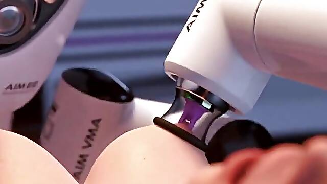 Mercy from overwatch fucked by machines