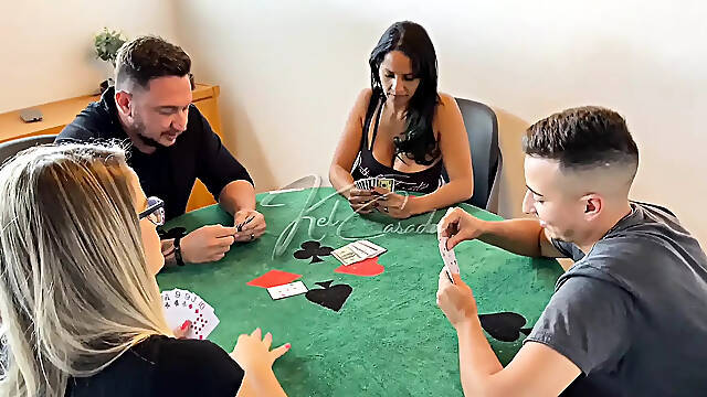 The card game ended up becoming a couple exchange.