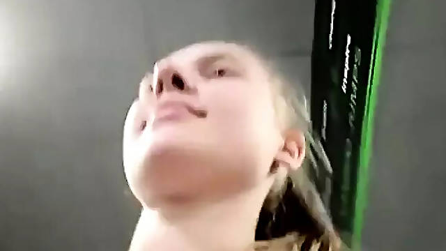 Public extreme masturbate in the gym