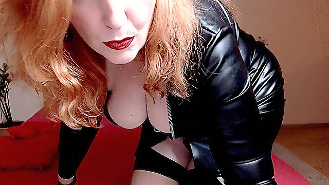 When I wear leather dress It give me right control you