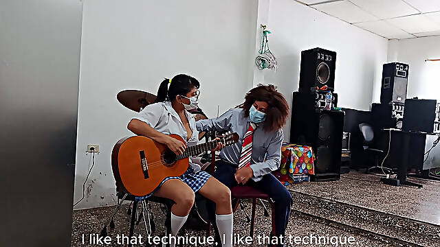 Private lessons - teacher fucks his student at home