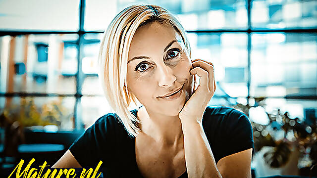 Blonde MILF Eva Black Calls Over Her Big Cock Secret Lover for a Creampie