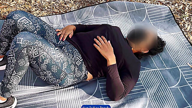 Intense Outdoor Foreplay: Sensual Pussy Licking &amp; Massage for This Horny Desi Housewife
