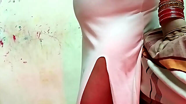 BBC Guy with Indian Girlfriend at Home