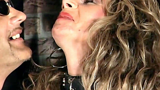 Slave mature tattooed slut in studio