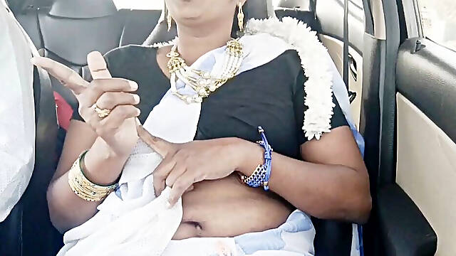 Indian Bhabhi Car Sex. Telugu Bhabi Car Long Drive for Fucking with Stepson