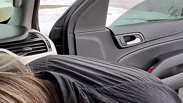 Huge Boobs MILF Caught Fucking Driver Outside