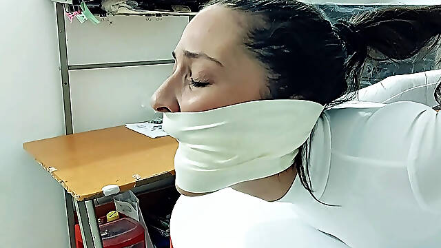 Elviras Tightest Hogtie - Gagged, Helpless and Humiliated