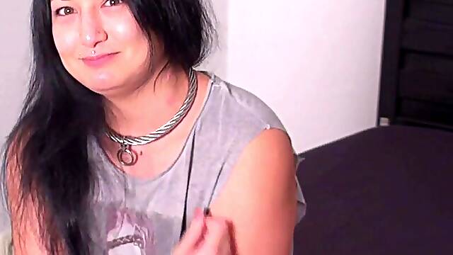 German chubby teen try amateur casting POV homemade