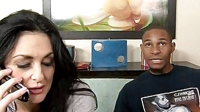 Alluring brunette milf gets fucked by BBC