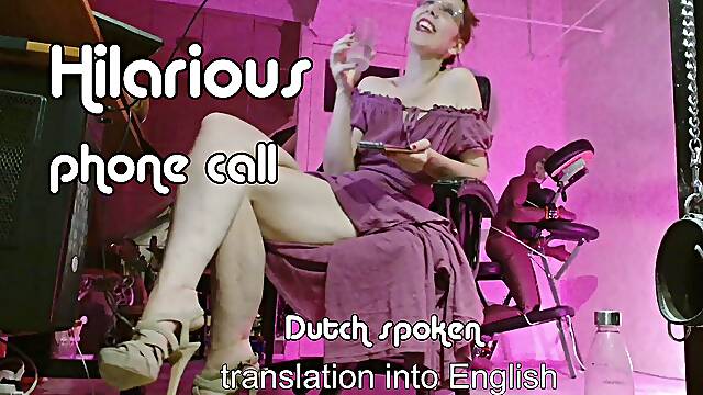 Mistressonline on the Telephone Humiliation a Slave