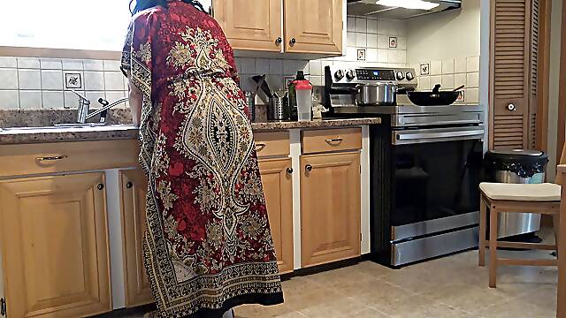 Pregnant Stepmother Cheating with Stepson While Husband Is at Work