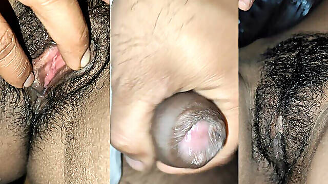My GF Pussy so Creamy Hairy Pussy Watch and Masterbation Cute Pink Pussy Inside