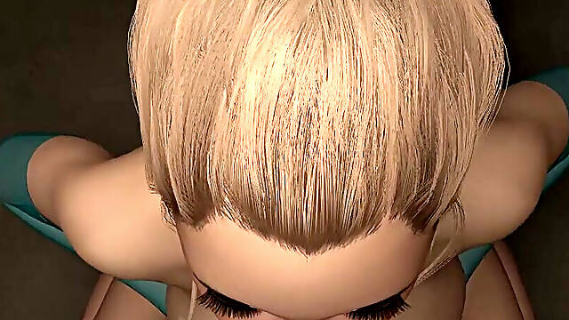 Point of View Busty Blonde Babe Hot Blowjob Titfuck & Mouth