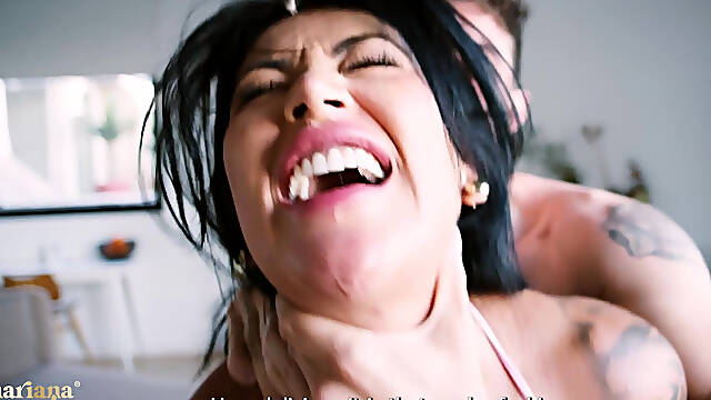 A Spanish Guy with a Big Cock Comes to My House to Destroy My Pussy - Mariana Martix & Jimmy Bud
