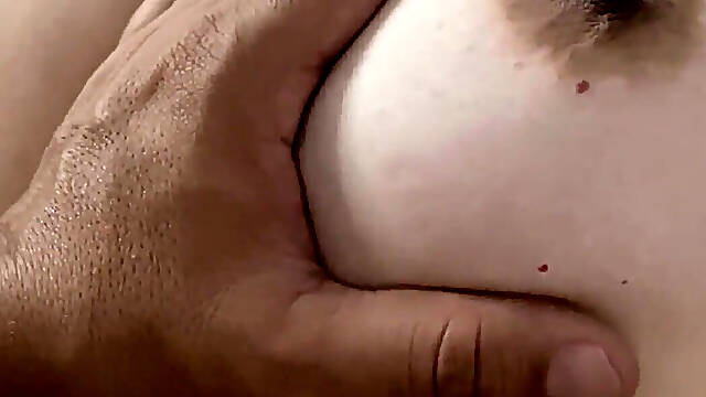 Stepmother Grabed by Her Young Stepson